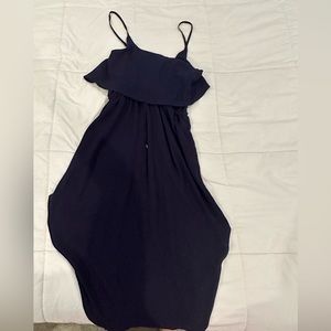 Blue slip dress